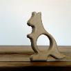 Wooden kangaroo teether toy part