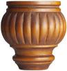 Classic turned wooden table leg