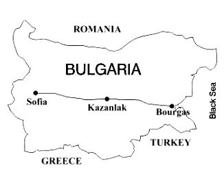 Factory location map in Kazanlak, Bulgaria