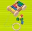 Custom wooden toy block part