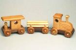Vintage wooden toy train element